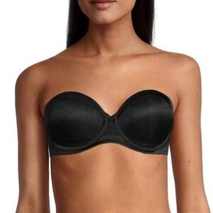 Ambrielle Black Strapless Bra